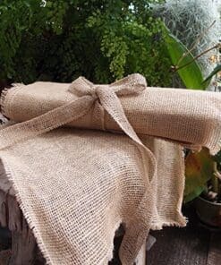 16"x16" Fringed Jute Sheets - 12 Pack