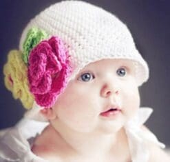 Jewelry Kingdom Infant Toddler Girl Baby Handmade Knit Crochet flowers Hat Cap