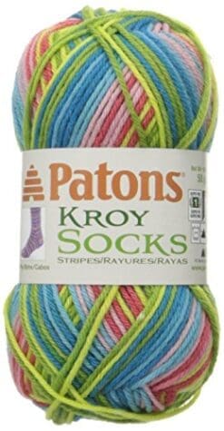 Spinrite Kroy Socks Yarn, Meadow Stripes