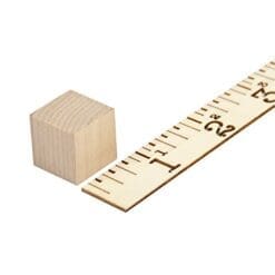 3/4 inch wood cubes, natural unfinished craft wood blocks (3/4") - Bag of 500