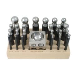 Dapping Set - 24 Punches and Block for Jewelry Making - SFC Tools - 25-617