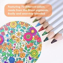 Ohuhu [Tin Case] 72-color Colored Pencils/ Drawing Pencils for Sketch/Coloring Book(Not Included)