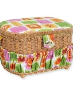 Michley Sewing Basket With Sewing Kit, 41-Piece