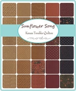 Moda SUNFLOWER SONG Jelly Roll 2.5" Precut Cotton Fabric Quilting Strips Assortment Kansas Troubles 9480JR