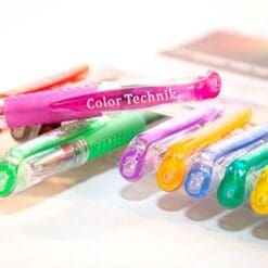 Color Technik Glitter Gel Pens, Amazing Sparkling Colors with Comfort Grip, Set of 12