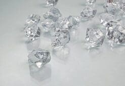 Dashington 6 Pounds - Clear Translucent Acrylic Gems, Ice Rocks, for Table Scatter, Vase Filler, Aquarium Decor, Bulk Amount.