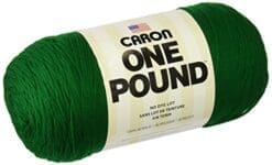 Caron One Pound Yarn, 16 Ounce, Kelly Green, Single Ball