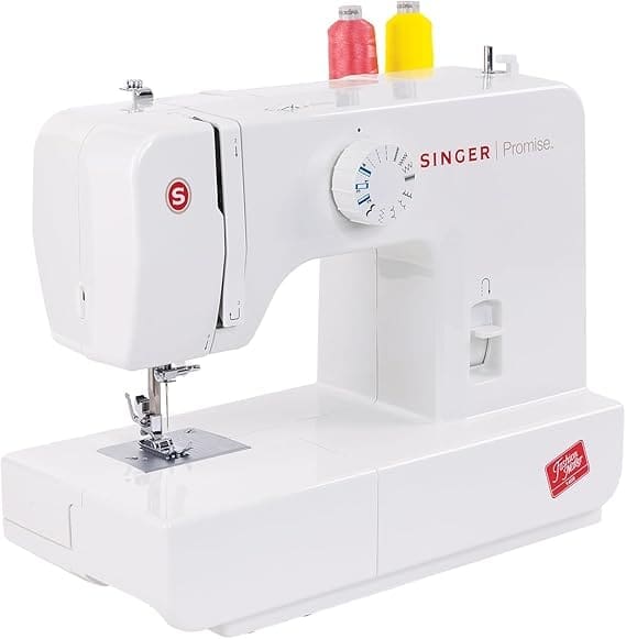 Singer Sgm-1408 Sewing Machine With 8 Built-In Stitches, 63 Stitch Applications, Four-Step Buttonhole, Reverse, Led Light, Free Arm, Snap-On Presser Feet, Heavy Duty Metal Frame 2 Singer Sgm-1408 Sewing Machine With 8 Built-In Stitches, 63 Stitch Applications, Four-Step Buttonhole, Reverse, Led Light, Free Arm, Snap-On Presser Feet, Heavy Duty Metal Frame - Image 2