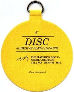 Flatirons Disc Adhesive Large Plate Hanger Set (4 - 4 Inch Hangers)