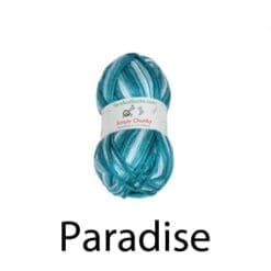 5x Simply Chunky Fluffy Air Yarn - Paradise - 100g/skein by BambooMN