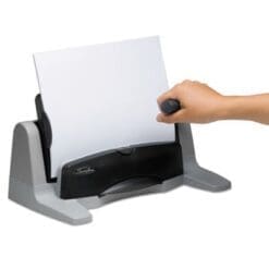 40-Sheet Light Touch Two- to Seven-Hole Punch, 9/32" Holes, Black/Gray, Sold as 2 Each