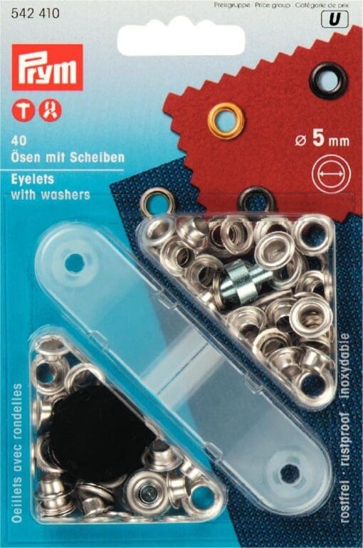 Pyrm Eyelet with Washers 5mm si-col 542410