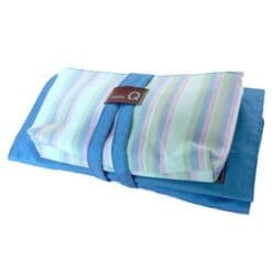 della Q Tagalong Knitting Case for Interchangeable Knitting Needle Case; 023 Ocean Stripes 1104-1-023