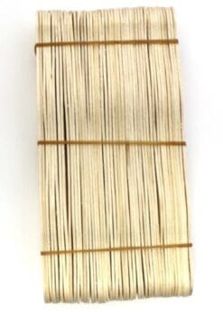 200 Natural Wavy Jumbo Wood Fan Handles Wedding Fan Sticks by CraftySticks