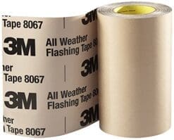 3M 8067 All Weather Flashing Tape, 9" Width, 75 feet Length, Tan