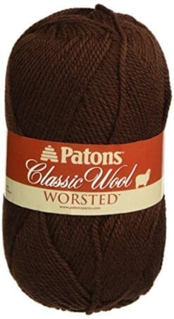 Patons Classic Wool Yarn, Chestnut Brown