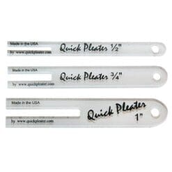 Quick Pleater - Mini Set of 3 Include 1/2", 3/4", 1" Pleater