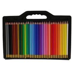 US Art Supply 36 Piece Watercolor Artist Grade Water Soluble Colored Pencil Set, Full Sized 7 Inch Length Now Includes a FREE Reusable Plastic Carry Case