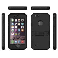 iPhone 6 Waterproof Case, Bessmate Underwater Protection Cover Waterproof Shockproof SnowProof DustProof Case with Viewing Kickstand Fingerprint Recognition Touch ID for iPhone 6 4.7inch(Black)