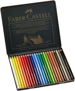 Faber-Castel 24 Piece Polychromous Colored Pencil Set In Metal Tin