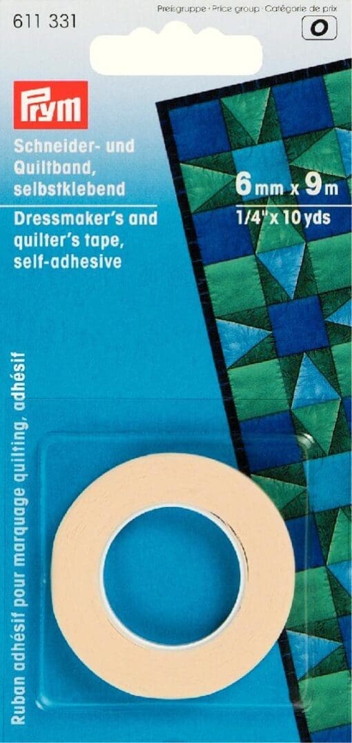 Prym Dressmakers quilters tape6mmx9mm 611331