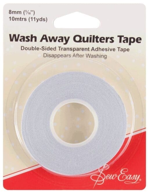 Sew Easy ER787 | Double Sided Adhesive Wash Away Quilters Tape | 8mm x 10m