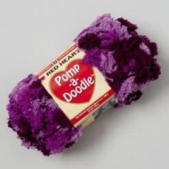 YARN RED HEART POMP-A-DOODLE PLUSH PLUM 3.5 OZ, Case Pack of 24