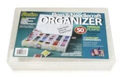 One Box of 50 Plastic Bobbins Floss & Needlecraft Organizer