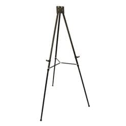 US Art Supply 70 inch Tall Showroom XL Extra Large Holding 45-lb's Black Aluminum Display Easel (6-Easels)