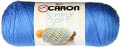 Caron Simply Soft Solids Yarn, 6 Ounce, Cobalt Blue, Single Ball