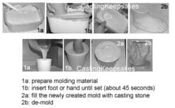 Create-A-Mold Craft Alginate Molding Powder for Life Casting (1 lb)