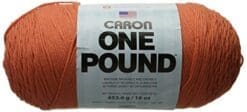 Caron One Pound Yarn, 16 Ounce, Persimmon, Single Ball