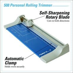 Dahle 508 Personal Rolling Trimmer, Grade: 12 to 12, 2.25'' Height, 8.25'' Width, 22.875'' Length