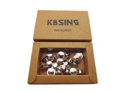 Kbsing 20 Pcs High Quality Locking Pin Keepers Backs (Silver)