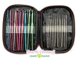 ShanTrip color Crochet set the 22 storage case containing the number of stages marker 5 months closed with the original charm of the needle set the sun and the moon