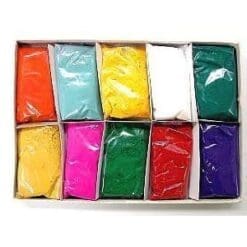 Festival Colors (Rangoli) Holi High Quality Colors, 50 Gram Packets (Pack of 10)