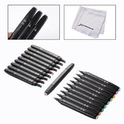XCSOURCE 80pcs Color China Touch Five Graphic Art Twin Tip Pen Marker Point TH195
