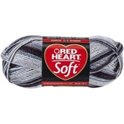 Red Heart Yarn, Soft Greyscale