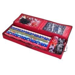 Elf Stor Christmas Storage Organizer for 30 Inch Wrapping Paper, Ribbon and Bows