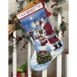 Dimensions Needlecrafts Dimensions Holiday Glow STOCKING Counted Cross Stitch Kit, 70-08952