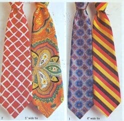 Simplicity 5287 Men's Jiffy Ties Sewing Pattern Necktie Bow Tie Ascot Vintage 1970s