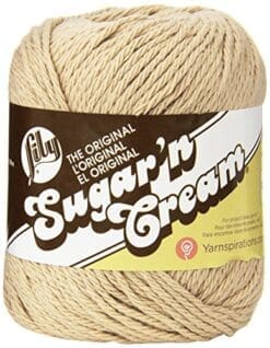 Lily Sugar 'N Cream Yarn, 2.5 Ounce, Jute, Single Ball