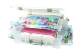 ArtBin Super Satchel Deluxe 1-Compartment/Divided Base-Clear, 6981AB