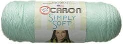 Caron Simply Soft Yarn, 6 Ounces/315 Yards, Soft Green, Single Ball