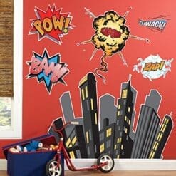 Superhero Comics Room Decor - Giant Wall Decals