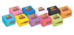 Post-it Super Sticky Notes, 3 x 3-Inches, Black, 5-Pads/Pack (654-5SSSC)