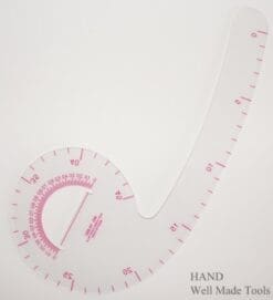 HAND Multi -Purpose 6 shape Pattern Ruler With Inner Angle Measurer NO. 10-002- 45cm Outer Curve