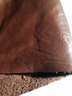 LEATHER HIDES - WHOLE SHEEP SKIN 7 to 10 SF - Various Colors (ANTIQUE BROWN)