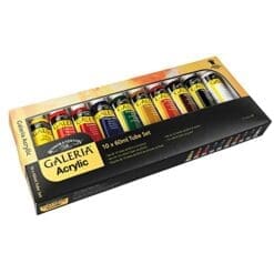 Winsor and Newton Galeria Acrylic 10 Tube Set