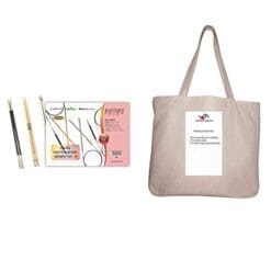 Knitter's Pride Bundle: Comby II Sampler Interchangeable Long Tip Knitting Needle Set + 1 Artsiga Crafts Project Bag 800192